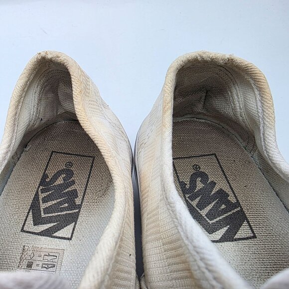 Vans Authentic Womens Size 6 White Platform Shoes Casual Walking Skateboarding - Picture 9 of 13